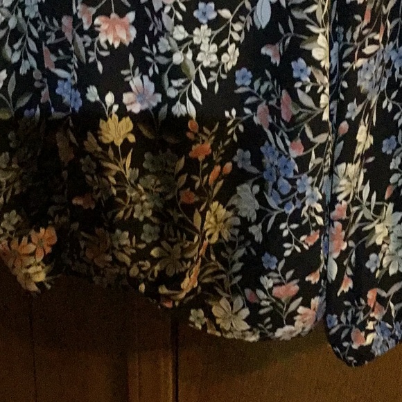 APT.9 flowery 100%polyester long sleeves shirt xxl - Picture 2 of 4